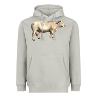 Moon Dust charolais cattle Heavyweight Hoodie - LillyAllenDesigns