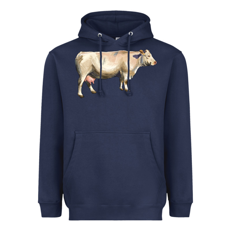 Charolais Cattle Heavyweight Hoodie by LillyAllenDesigns | Teevron