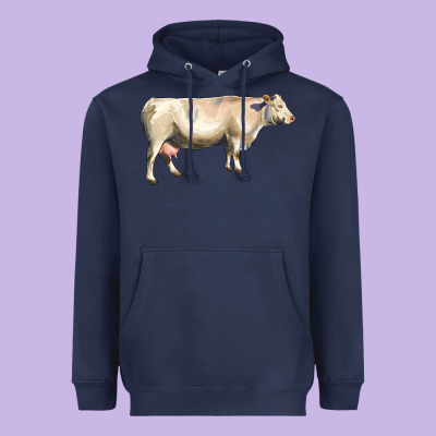 Charolais Cattle Heavyweight Hoodie Designed By Lillyallendesigns