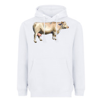 White charolais cattle Heavyweight Hoodie - LillyAllenDesigns