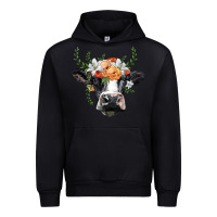 Black holstein cow head Urban Hoodie - BarkalooDesign