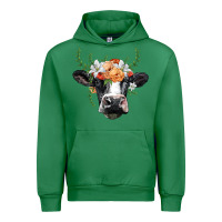 Emerald holstein cow head Urban Hoodie - BarkalooDesign