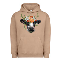 Pigment Burro holstein cow head Urban Hoodie - BarkalooDesign