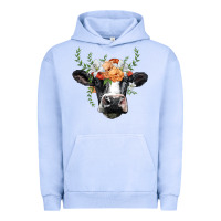 Pigment Grape Ice holstein cow head Urban Hoodie - BarkalooDesign
