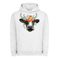 Pigment Lunar Rock holstein cow head Urban Hoodie - BarkalooDesign