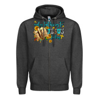 Charcoal Heather only talking to jesus today Zipper Hoodie - AdoDesignShop