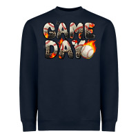 Navy game day baseball leopard Heavyweight Sweatshirt - Zillion Design Studio