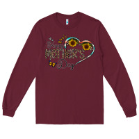 Burgundy happy mother's day Long Sleeve Tee - CowhideDigitalArt