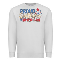 Dove Grey proud southern american Premium Sweatshirt - MaliasSmallBusiness