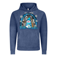 Vintage Denim hello winter rainbow Vintage Hoodie - Zillion Design Studio
