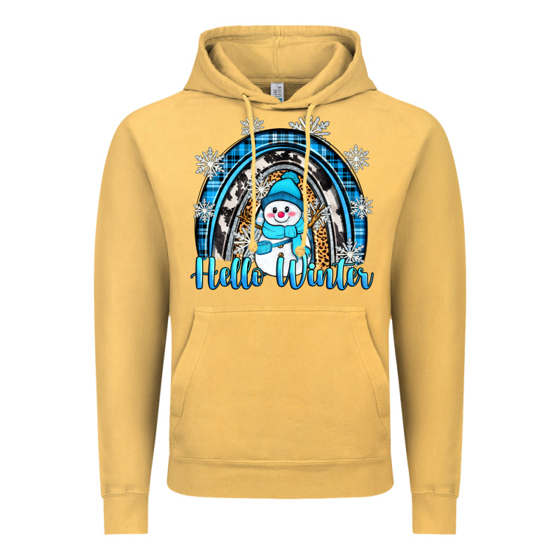 Hello Winter Rainbow Vintage Hoodie by Zillion Design Studio | Teevron