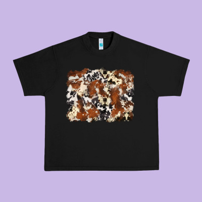 Cowhide Background Urban Heavy Tee Designed By Zillion Design Studio