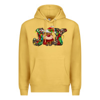Antique Gold joy christmas deer Premium Hoodie - MaliasSmallBusiness