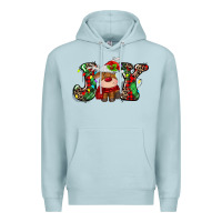 Blue Mist joy christmas deer Premium Hoodie - MaliasSmallBusiness