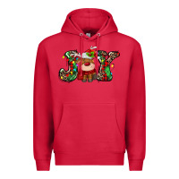 Cardinal joy christmas deer Premium Hoodie - MaliasSmallBusiness