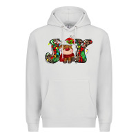 Dove Grey joy christmas deer Premium Hoodie - MaliasSmallBusiness