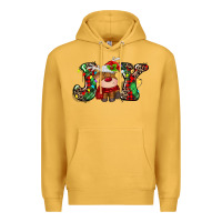 Mustard joy christmas deer Premium Hoodie - MaliasSmallBusiness