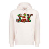 Pale Pink joy christmas deer Premium Hoodie - MaliasSmallBusiness