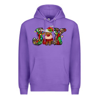 Purple joy christmas deer Premium Hoodie - MaliasSmallBusiness