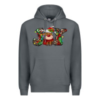 Rock joy christmas deer Premium Hoodie - MaliasSmallBusiness