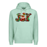 Seafoam joy christmas deer Premium Hoodie - MaliasSmallBusiness