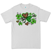Dove Grey western st patricks day shamrocks and hearts Premium Tee - Artiststas