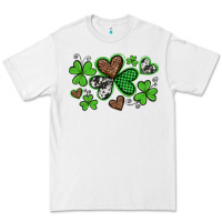 Western St Patricks Day Shamrocks And Hearts Premium Tee | Teevron