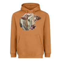 Charolais Cattle Face Heavyweight Hoodie | Teevron