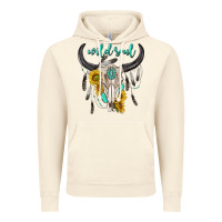 Vintage Artic wild soul boho bull skull Vintage Hoodie - texasbilliewilder