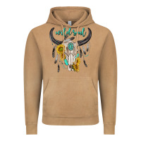 Vintage Camel wild soul boho bull skull Vintage Hoodie - texasbilliewilder