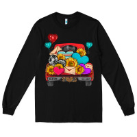 Black western truck with heart Long Sleeve Tee - HRA Design Shop