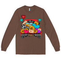 Chestnut western truck with heart Long Sleeve Tee - HRA Design Shop