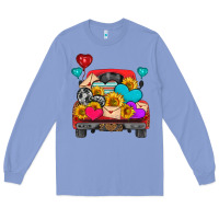 Colony Blue western truck with heart Long Sleeve Tee - HRA Design Shop