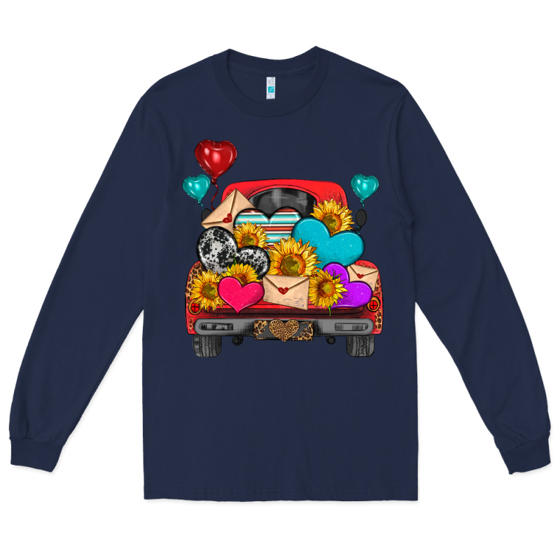 Western Truck With Heart Long Sleeve Tee by HRA Design Shop | Teevron