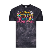Cloud Black coffee scrubs and rubber gloves Vintage Tee - texasbilliewilder