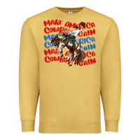 Antique Gold make america cowboy again Premium Sweatshirt - MaliasSmallBusiness