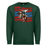 Sports Green make america cowboy again Premium Sweatshirt - MaliasSmallBusiness