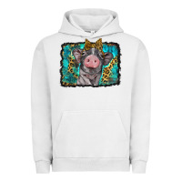 Baby Pig With Leopard Background Urban Hoodie | Teevron
