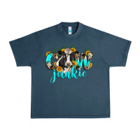 Midnight Navy cow junkie Urban Heavy Tee - Zillion Design Studio