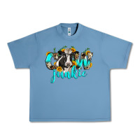 Pebble Blue cow junkie Urban Heavy Tee - Zillion Design Studio