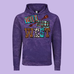 Wild Wild West Vintage Hoodie Designed By Texasbilliewilder