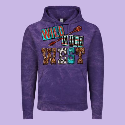 Vintage Hoodie wild wild west