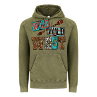 Vintage Olive wild wild west Vintage Hoodie - texasbilliewilder