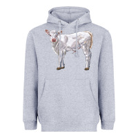 Heather Grey charolais calf Heavyweight Hoodie - LillyAllenDesigns