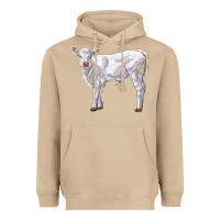 Mushroom charolais calf Heavyweight Hoodie - LillyAllenDesigns