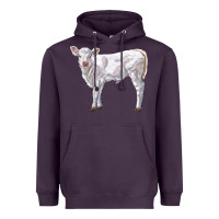 Plum charolais calf Heavyweight Hoodie - LillyAllenDesigns