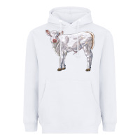 White charolais calf Heavyweight Hoodie - LillyAllenDesigns