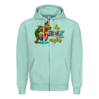Seafoam oh holy night with sunflower and cross Zipper Hoodie - AdoDesignShop