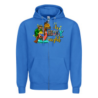 True Royal oh holy night with sunflower and cross Zipper Hoodie - AdoDesignShop