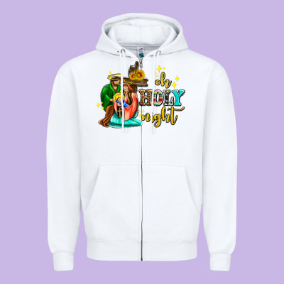 Oh Holy Night With Sunflower And Cross Zipper Hoodie Designed By Adodesignshop